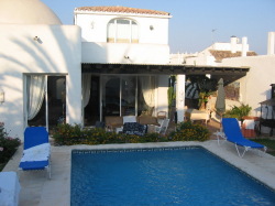 terrace and pool