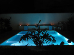 Pool at night