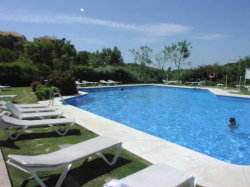 Both pools have sunbeds for you to use