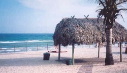 Private beach view