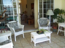 outdoor coverd patio area by pool