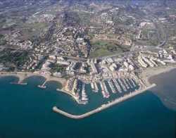 ariel view of marina