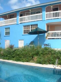 Poolside view of House