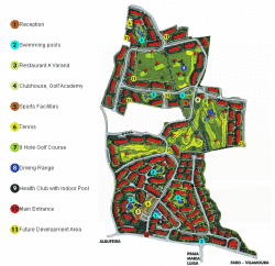Map of Balaia Golf Village