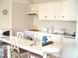 the kitchen