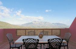 outside dining, on the terrace.